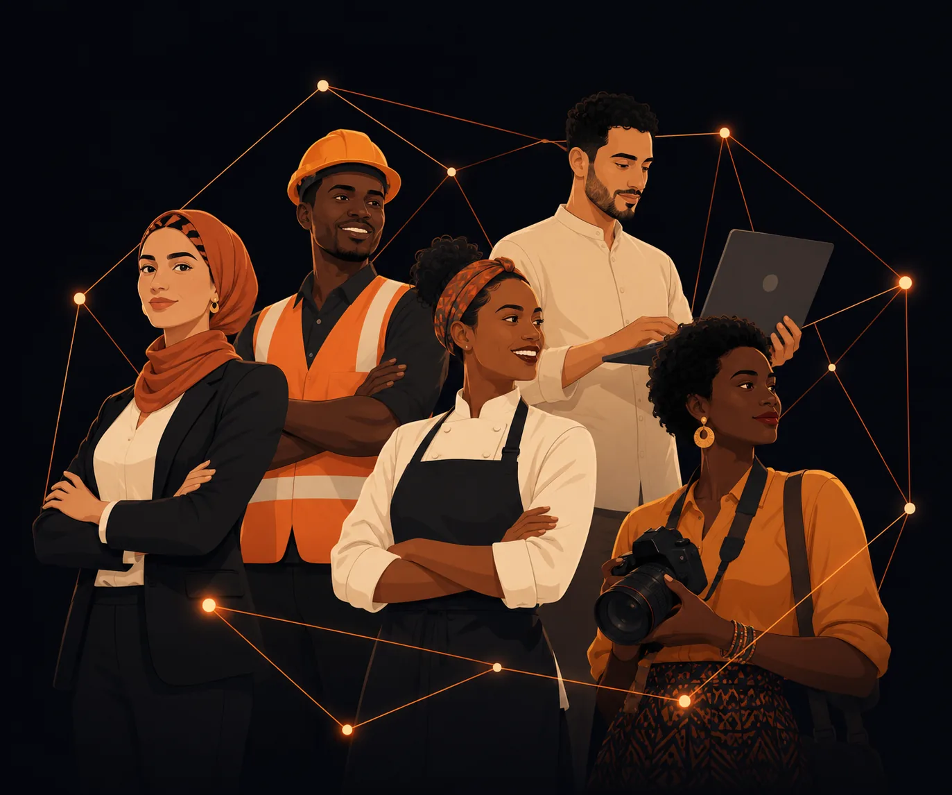 Professionnels africains connectés via LinkAfrik